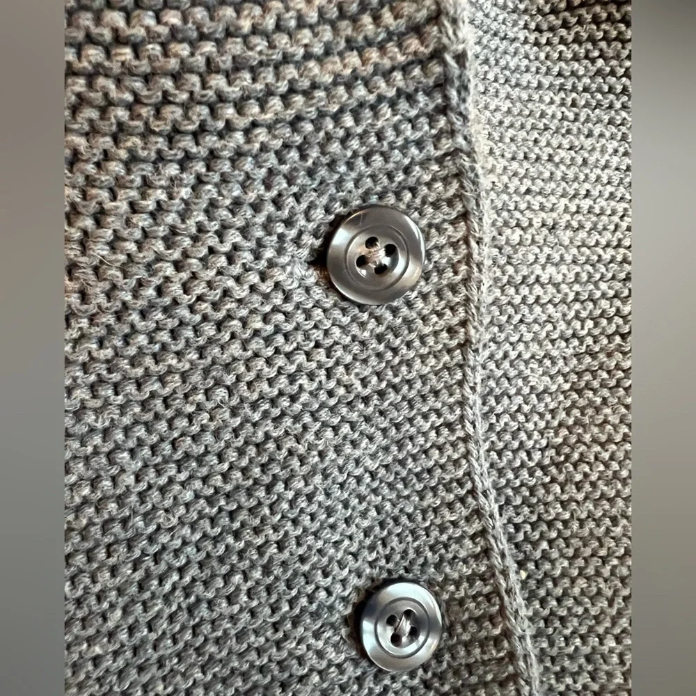 Baby Gap Knit Button Down Sweater w/ Hood & Accent Ears Toddler Size 6-12 Month